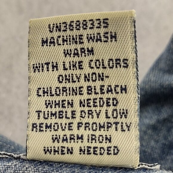 Cherokee Women's Customized Multi Button 100% Cotton Blue Jean Jacket Size S - Picture 14 of 14